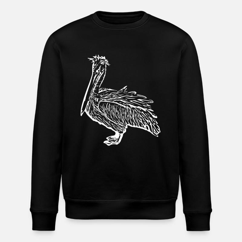 Pélicans Oiseaux Oiseaux Pelecanus - Sweat bio ROLLER Stanley/Stella Unisexe - noir