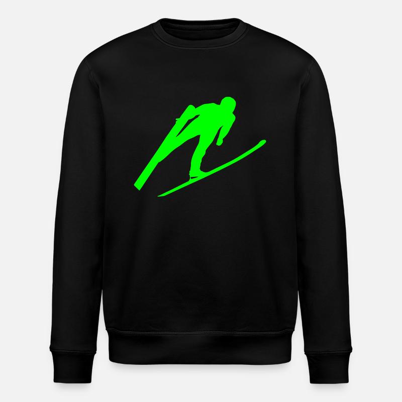skispringer - skijumper - Stanley/Stella Unisex Bio-Sweatshirt ROLLER - Schwarz
