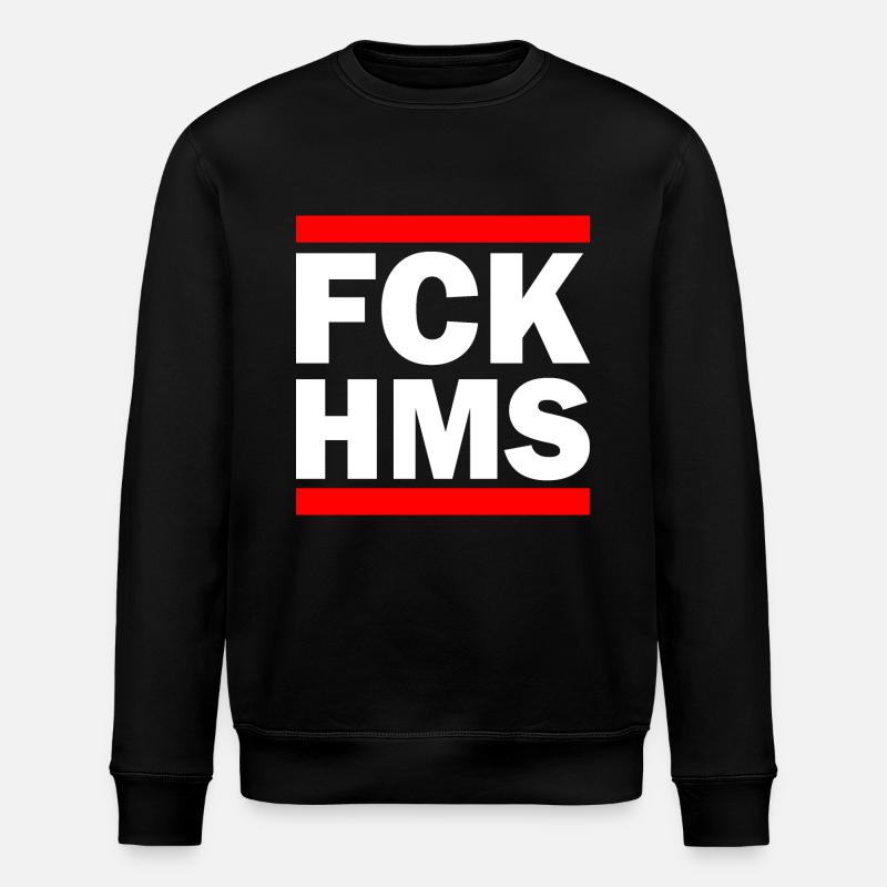 Fck hms - Stanley/Stella ROLLER Unisex Organic Sweatshirt - black