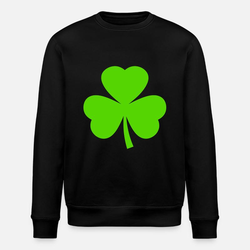 Trèfle de la Saint-Patrick - Sweat bio ROLLER Stanley/Stella Unisexe - noir