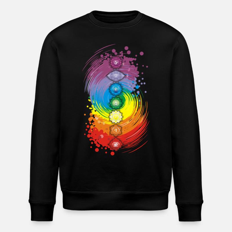 Équilibre des chakras - Sweat bio ROLLER Stanley/Stella Unisexe - noir