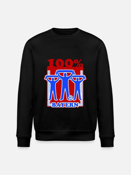 Bayern Fussball - Stanley/Stella Unisex Bio-Sweatshirt ROLLER - Schwarz