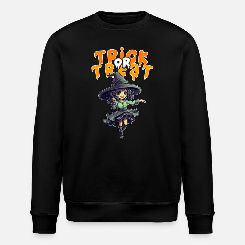 Halloween Design Hexe Witch Design - Stanley/Stella Unisex Bio-Sweatshirt ROLLER - Schwarz