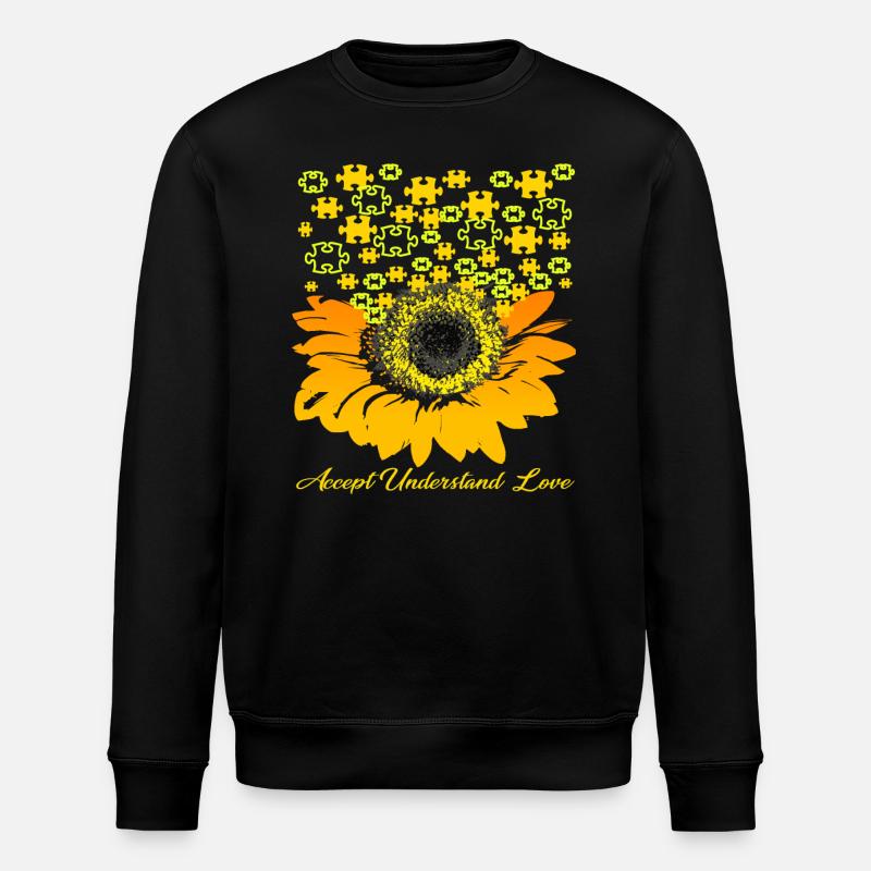 Autismus-Bewusstsein - Stanley/Stella Unisex Bio-Sweatshirt ROLLER - Schwarz