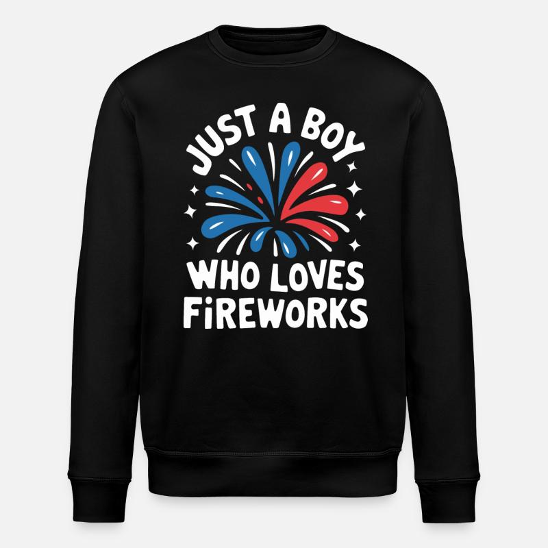 Pyrotechniker Feuerwerk Pyrotechnik - Stanley/Stella Unisex Bio-Sweatshirt ROLLER - Schwarz