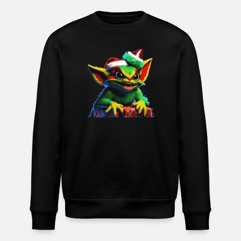 Gremlin de Noël - Sweat bio ROLLER Stanley/Stella Unisexe - noir