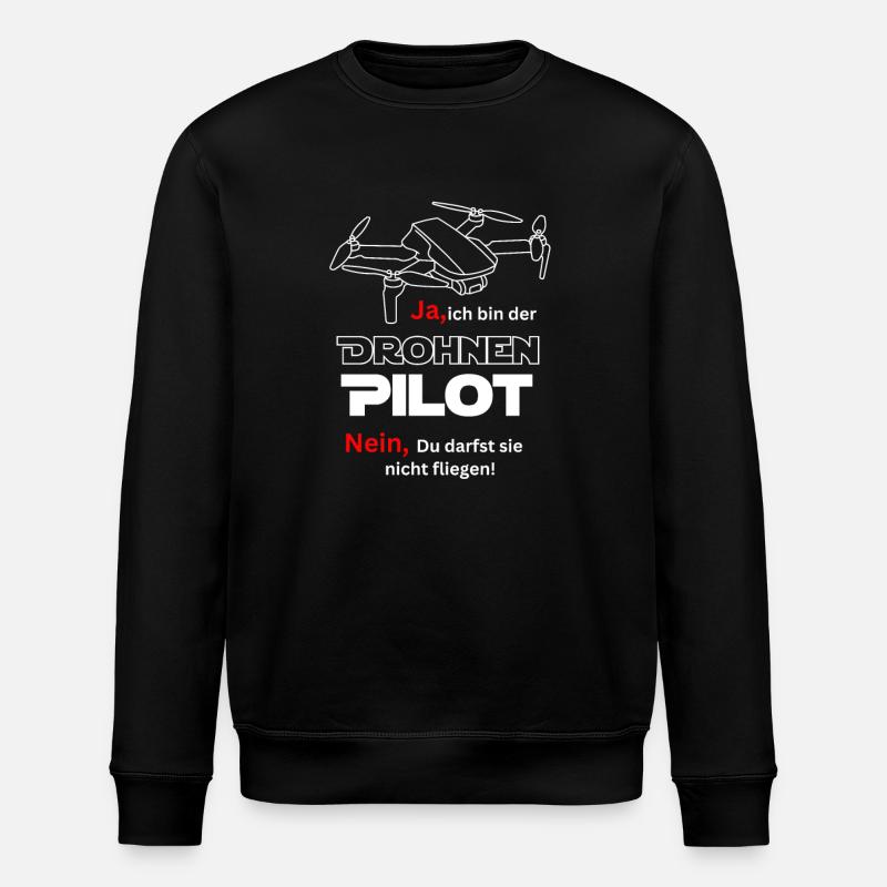 Pilote de drone - Sweat bio ROLLER Stanley/Stella Unisexe - noir