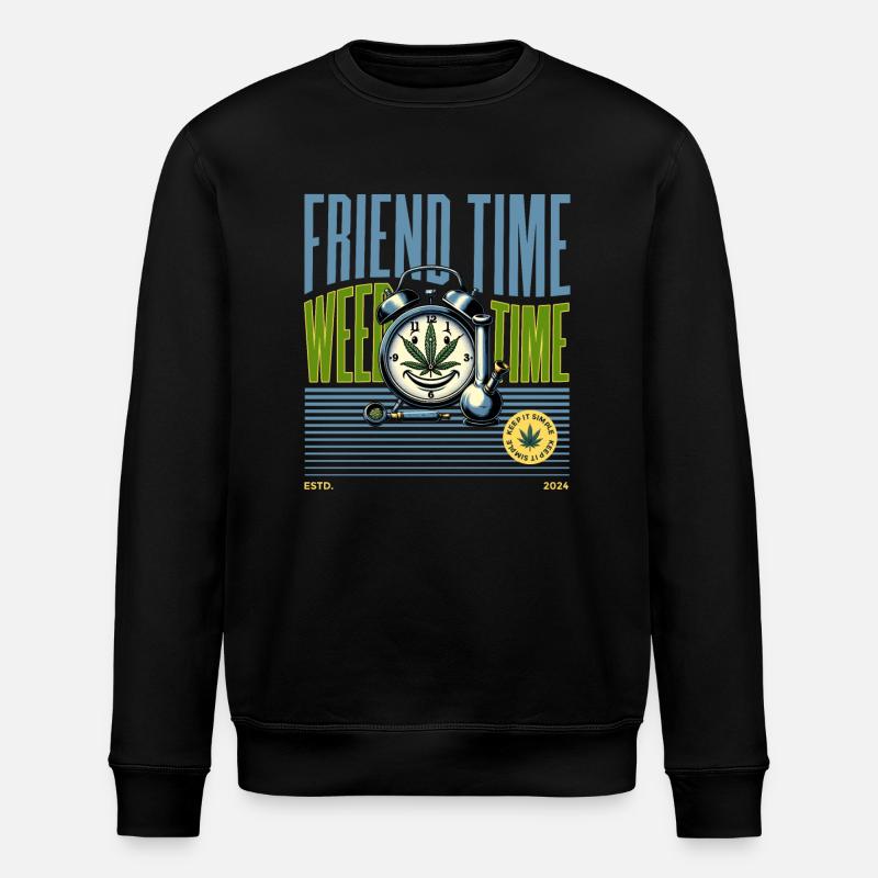 L’heure de l’herbe - Sweat bio ROLLER Stanley/Stella Unisexe - noir