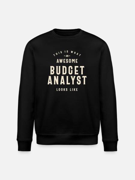 Awesome Budget Analyst - Stanley/Stella ROLLER Unisex Organic Sweatshirt - black