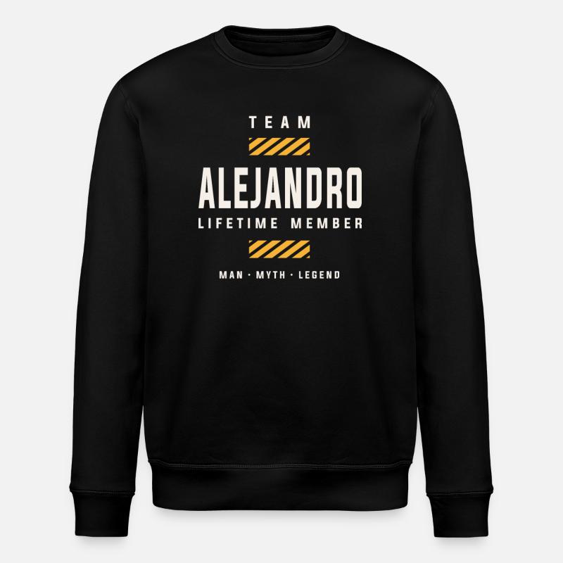 Team Alejandro Lifetime Member - Stanley/Stella ROLLER Unisex Organic Sweatshirt - black