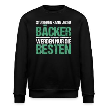 Tout le monde peut étudier - Bäcker Edition - Sweat bio ROLLER Stanley/Stella Unisexe - noir - Devant - Nik (191cm)