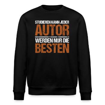 Tout le monde peut étudier - Édition d’auteur - Sweat bio ROLLER Stanley/Stella Unisexe - noir - Devant - Nik (191cm)