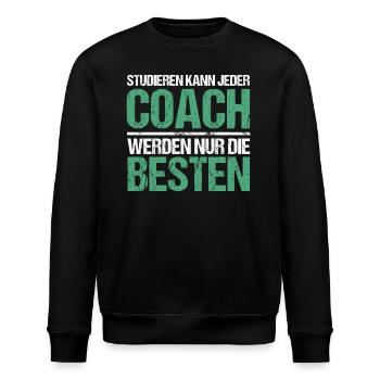 Tout le monde peut étudier - Coach Edition - Sweat bio ROLLER Stanley/Stella Unisexe - noir - Devant - Nik (191cm)