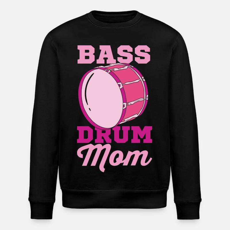 Große Trommel Mama - Stanley/Stella Unisex Bio-Sweatshirt ROLLER - Schwarz