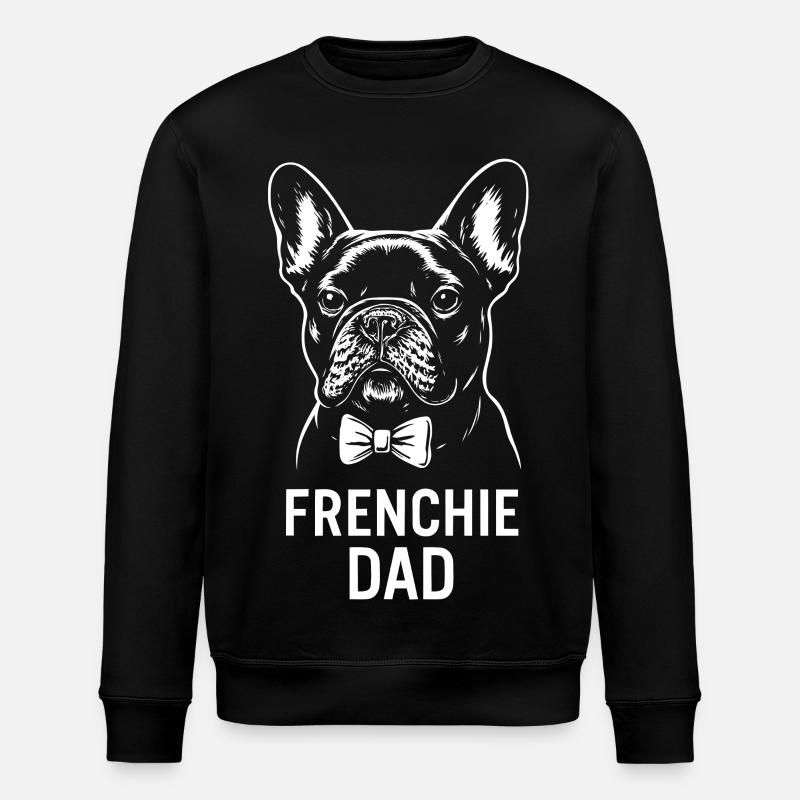 Frenchie Dad - Bouledogue français - Sweat bio ROLLER Stanley/Stella Unisexe - noir