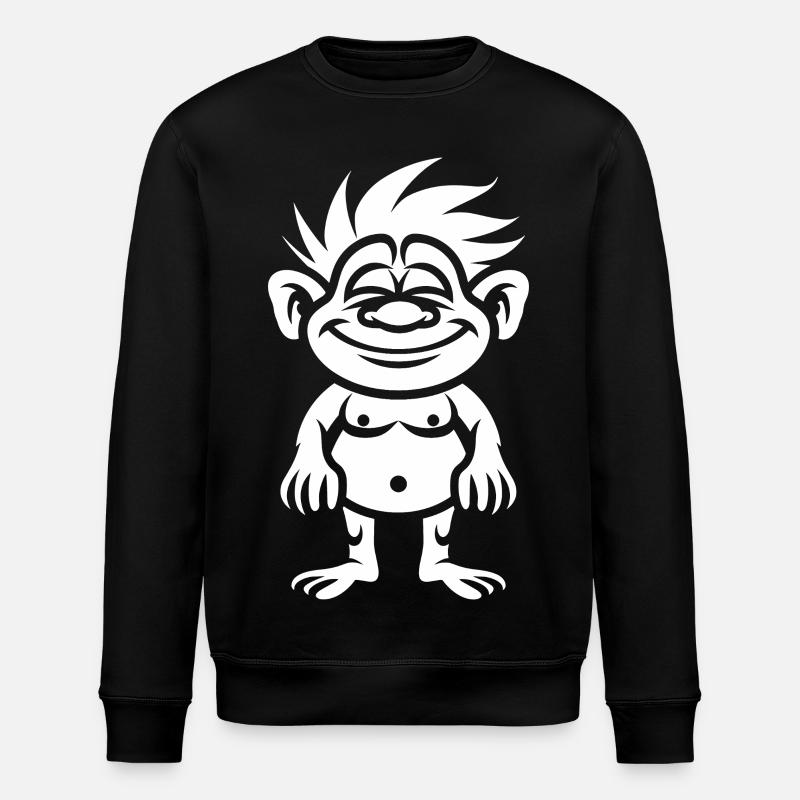 Troll  - Sweat bio ROLLER Stanley/Stella Unisexe - noir