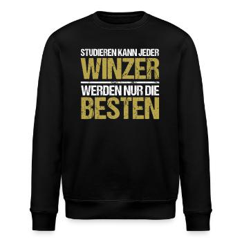 Tout le monde peut étudier - Winzer Edition - Sweat bio ROLLER Stanley/Stella Unisexe - noir - Devant - Nik (191cm)