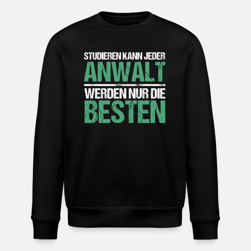 Studieren kann jeder - Anwalt Edition - Stanley/Stella Unisex Bio-Sweatshirt ROLLER - Schwarz