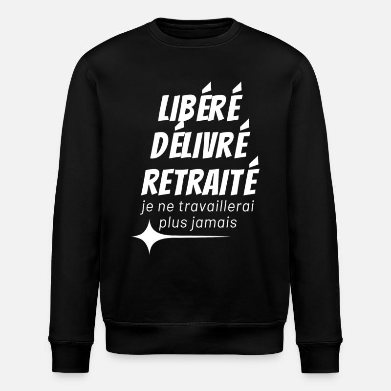 RELEASED ISSUED RETIRED - Stanley/Stella ROLLER Unisex Organic Sweatshirt - black