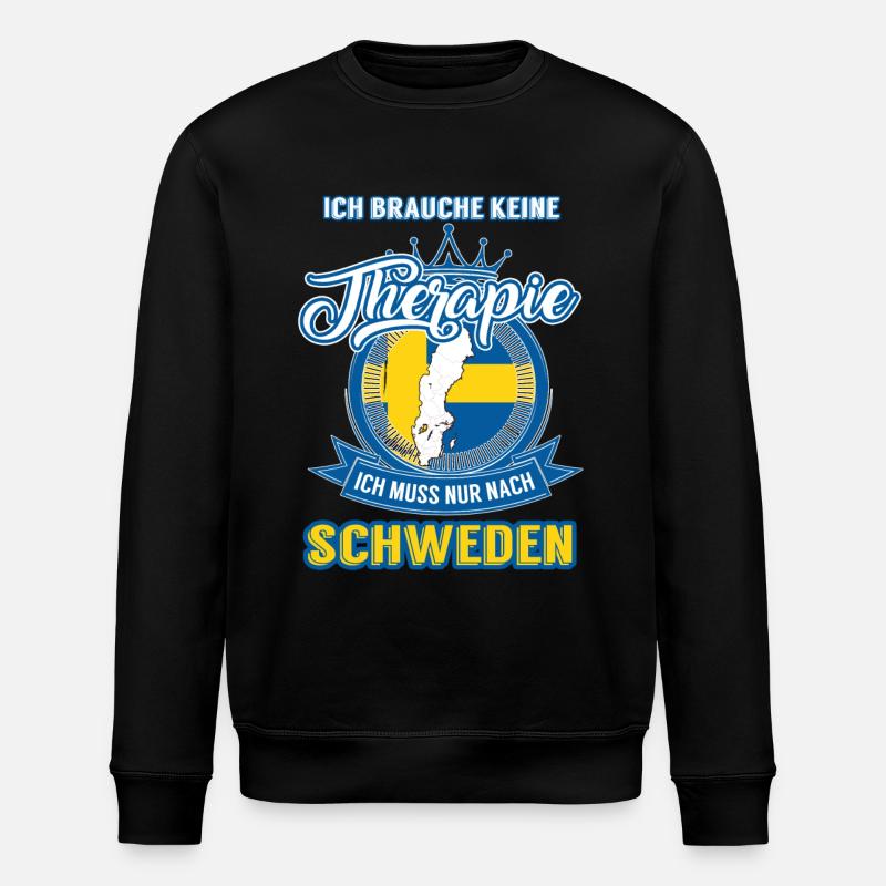 Therapie Schweden - Stanley/Stella Unisex Bio-Sweatshirt ROLLER - Schwarz