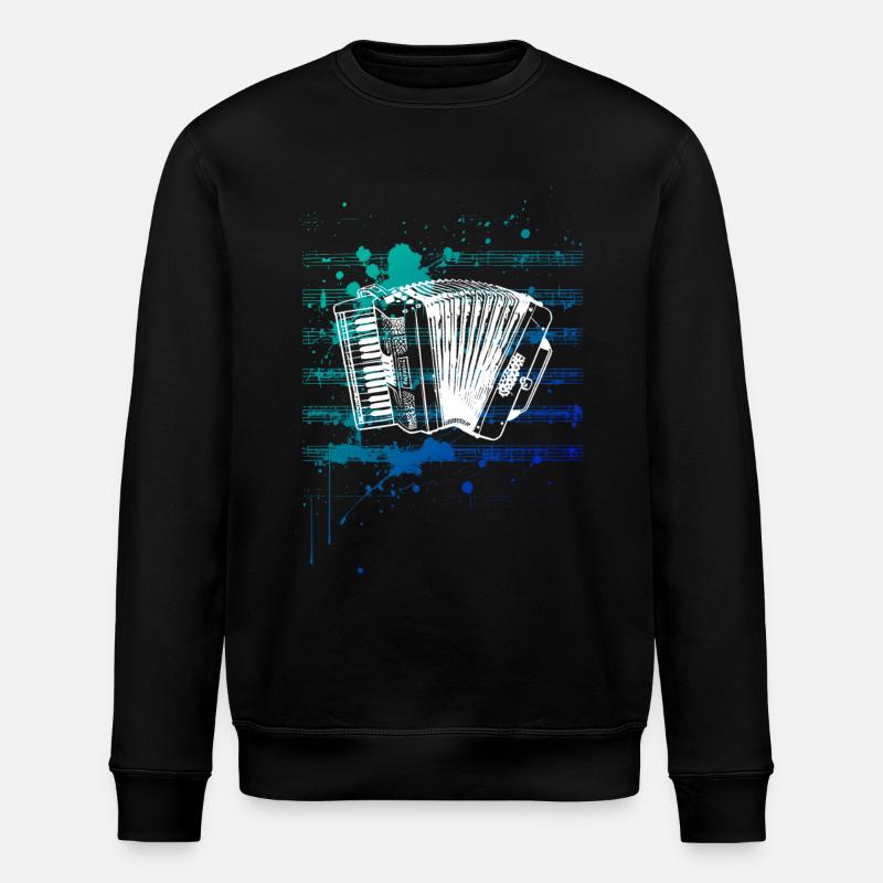 Akkordeon - Stanley/Stella Unisex Bio-Sweatshirt ROLLER - Schwarz
