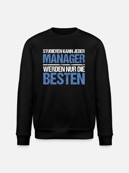 Studieren kann jeder - Manager Edition - Stanley/Stella Unisex Bio-Sweatshirt ROLLER - Schwarz