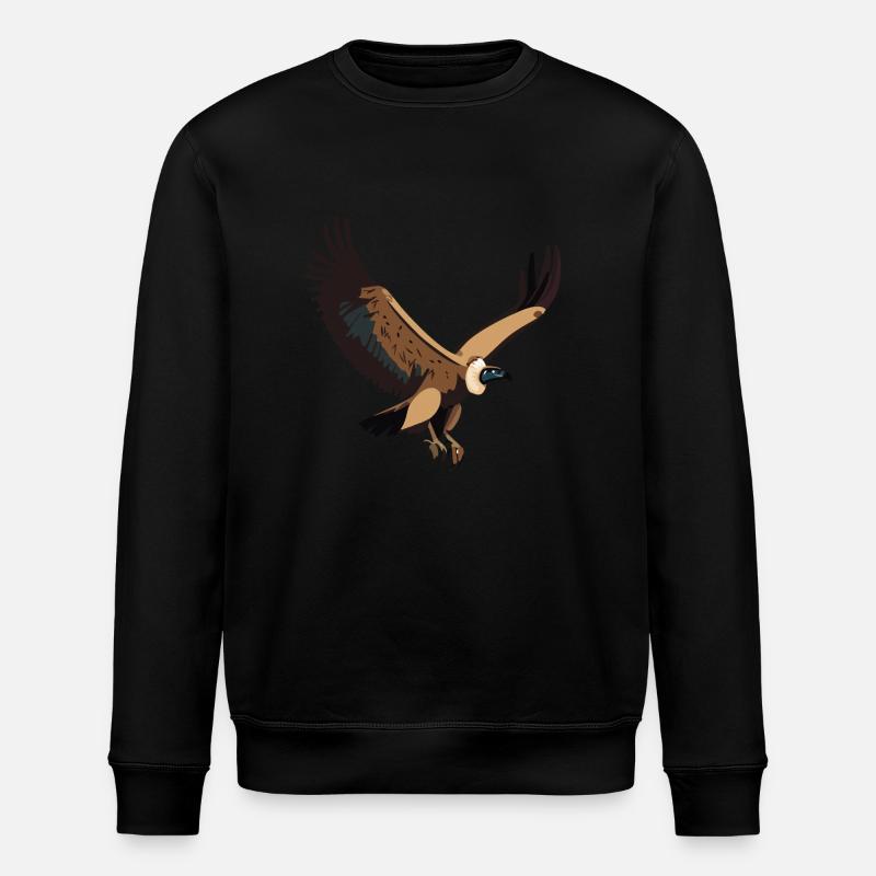 Gänsegeier - Stanley/Stella Unisex Bio-Sweatshirt ROLLER - Schwarz