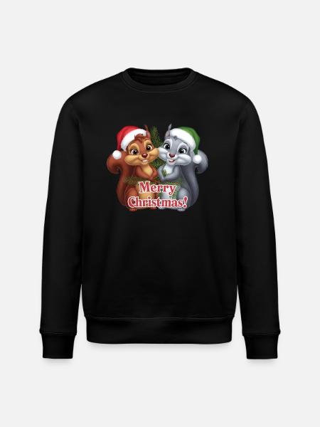 Joyeux Noël Écureuil Noël Mignon - Sweat bio ROLLER Stanley/Stella Unisexe - noir