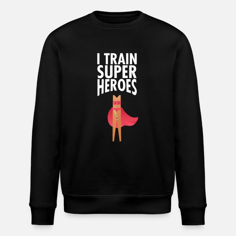 I Train Superheroes - Sweat bio ROLLER Stanley/Stella Unisexe - noir