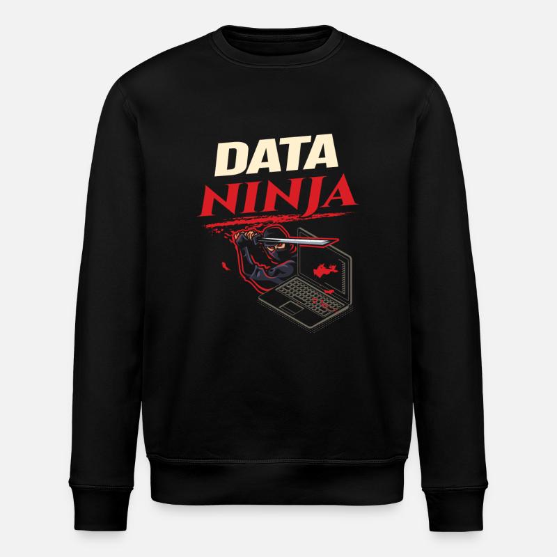Data Ninja computer programming coder - Stanley/Stella Unisex Bio-Sweatshirt ROLLER - Schwarz