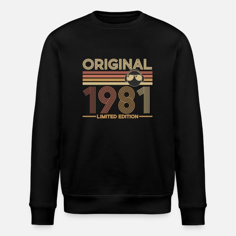 1981 - Stanley/Stella ROLLER Unisex Organic Sweatshirt - black