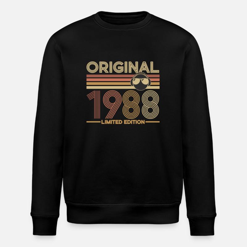 1988 - Sweat bio ROLLER Stanley/Stella Unisexe - noir