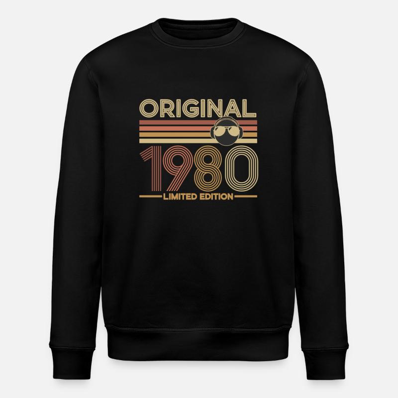 1980 - Stanley/Stella Unisex Bio-Sweatshirt ROLLER - Schwarz