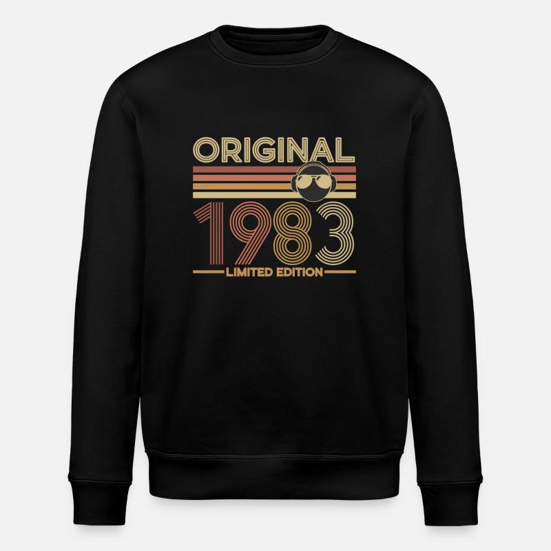 1983 - Stanley/Stella Unisex Bio-Sweatshirt ROLLER - Schwarz