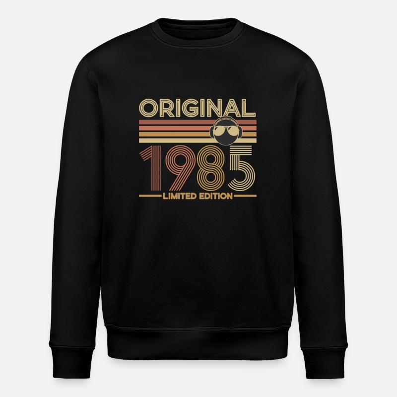 1985 - Stanley/Stella ROLLER Unisex Organic Sweatshirt - black