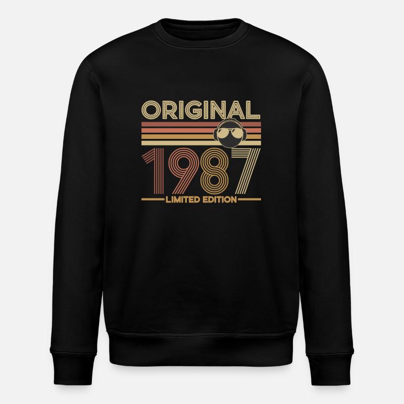 1987 - Stanley/Stella ROLLER Unisex Organic Sweatshirt - black