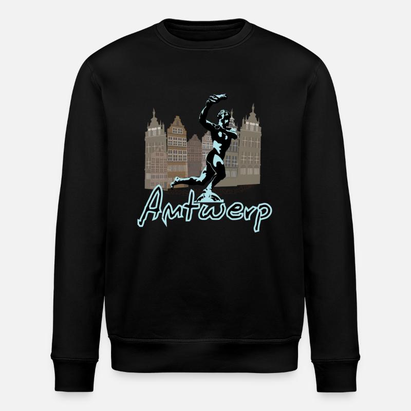 Brabo Anvers - Sweat bio ROLLER Stanley/Stella Unisexe - noir