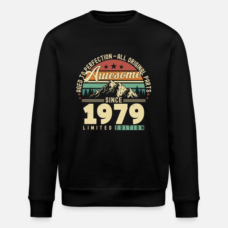 Great since 1979 - Stanley/Stella ROLLER Unisex Organic Sweatshirt - black