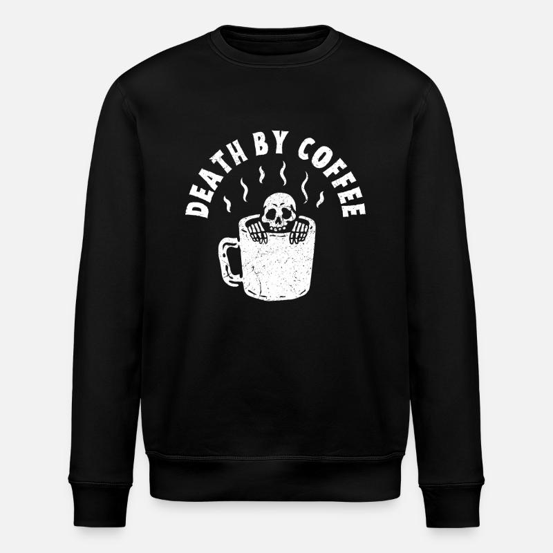Death by Coffee - Stanley/Stella ROLLER Unisex Organic Sweatshirt - black