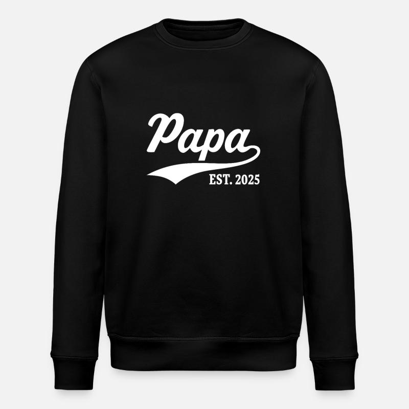 Papa Est. 2025 - Stanley/Stella ROLLER Unisex Organic Sweatshirt - black