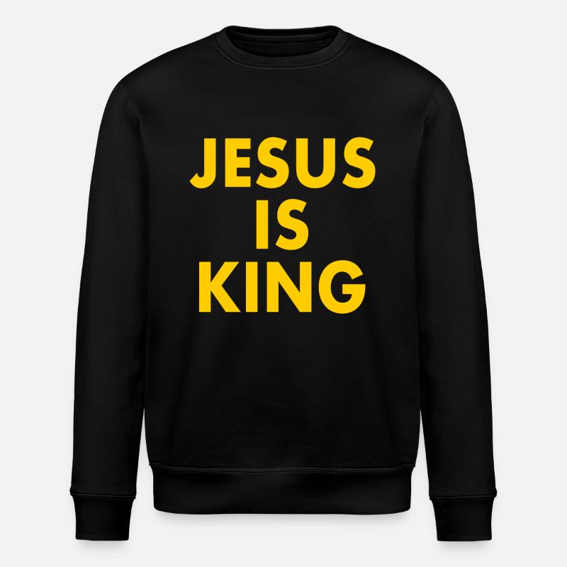 Jesus is king - Stanley/Stella Unisex Bio-Sweatshirt ROLLER - Schwarz