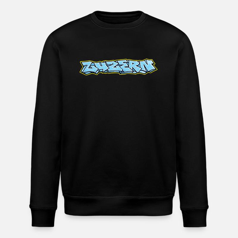 Lucerne Graffiti - Stanley/Stella Unisex Bio-Sweatshirt ROLLER - Schwarz