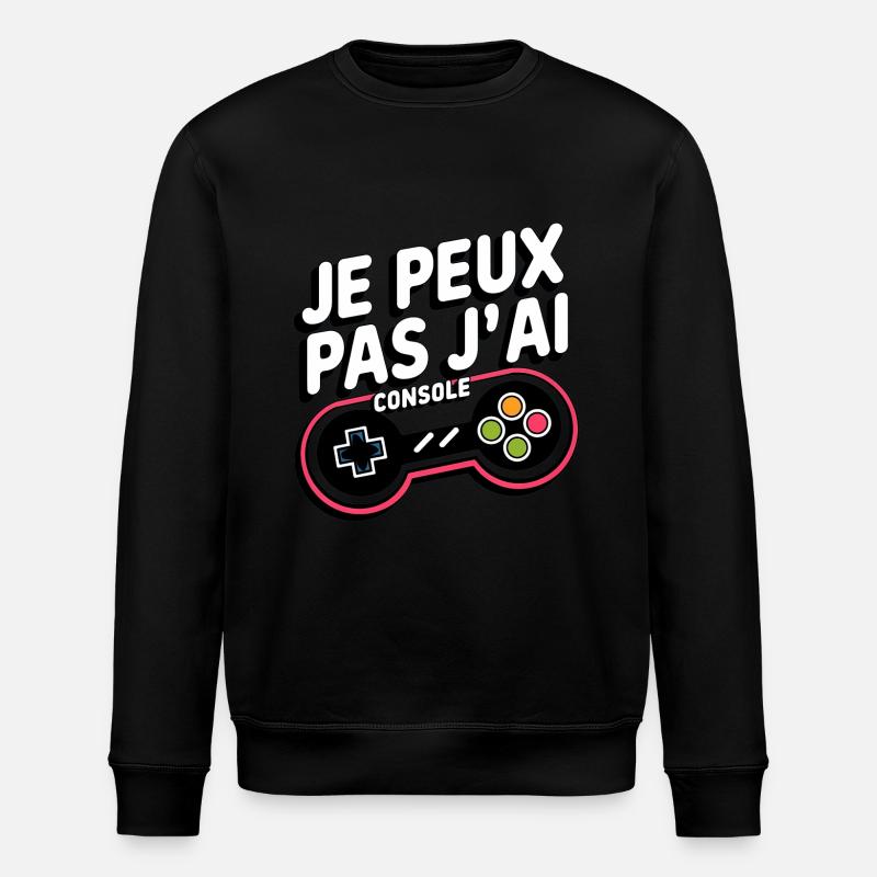 I Can't I Console - Stanley/Stella ROLLER Unisex Organic Sweatshirt - black