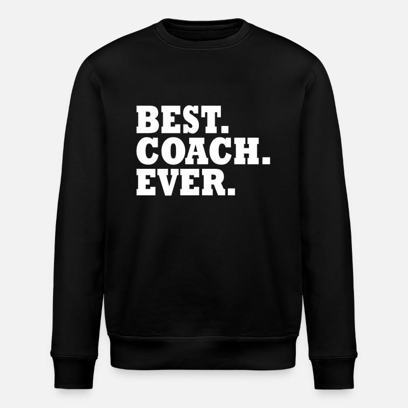 Best coach ever - Stanley/Stella Unisex Bio-Sweatshirt ROLLER - Schwarz