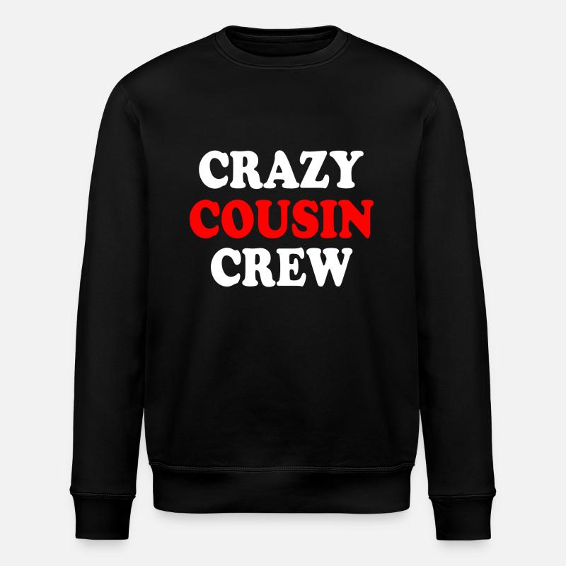 Crazy cousin crew - Sweat bio ROLLER Stanley/Stella Unisexe - noir