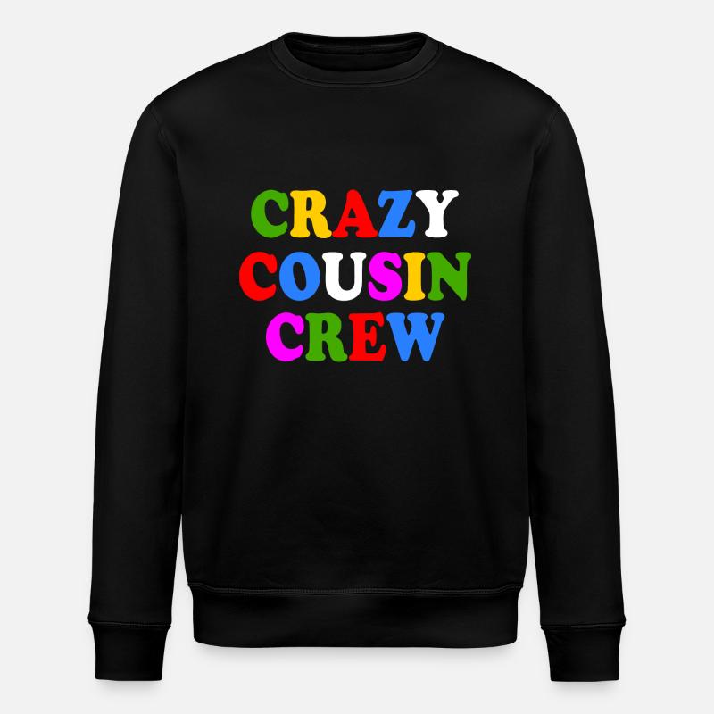 Crazy cousin crew - Sweat bio ROLLER Stanley/Stella Unisexe - noir