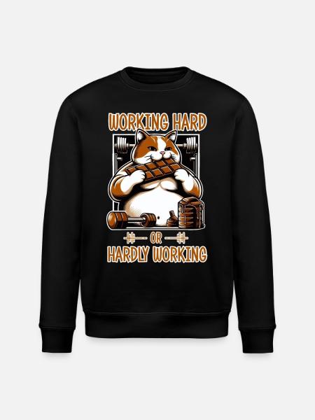 Hart arbeiten oder kaum arbeiten? - Stanley/Stella Unisex Bio-Sweatshirt ROLLER - Schwarz