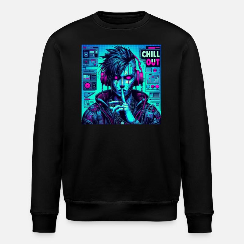 Chill doch - Stanley/Stella Unisex Bio-Sweatshirt ROLLER - Schwarz