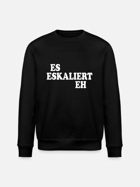 Es eskaliert eh - Stanley/Stella Unisex Bio-Sweatshirt ROLLER - Schwarz