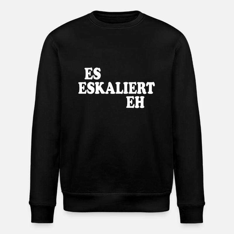 Es eskaliert eh - Stanley/Stella Unisex Bio-Sweatshirt ROLLER - Schwarz